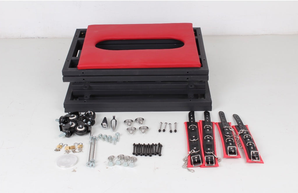 Premium BDSM Kooi op Wielen – Stalen Bondage Cage met Vergrendeling & Fixatiepunten