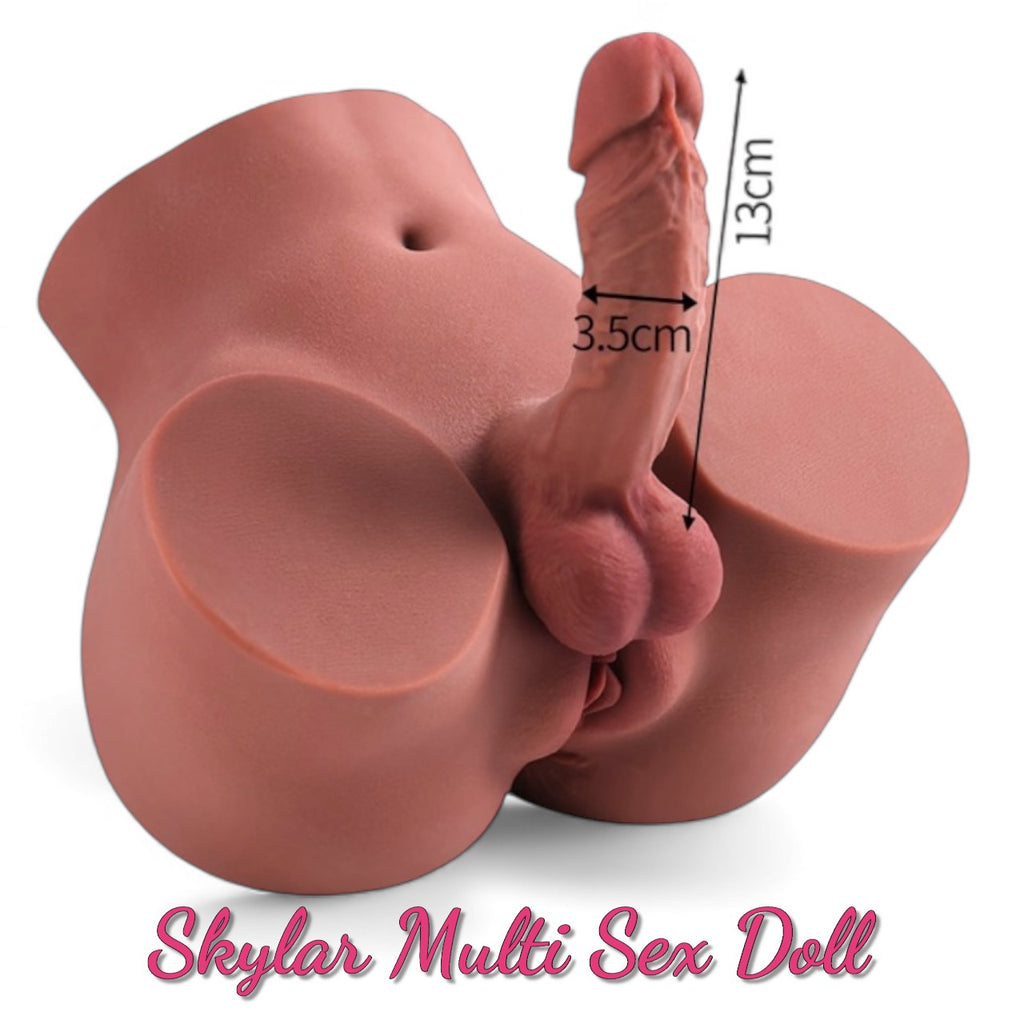 Mister Doll's Skylar - Premium Silicone Shemale Masturbator - Realistic 3-in-1 Torso